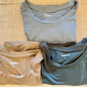 Quince Flowknit Breeze Tee - Sz Sm, Set of Three, Never Worn
